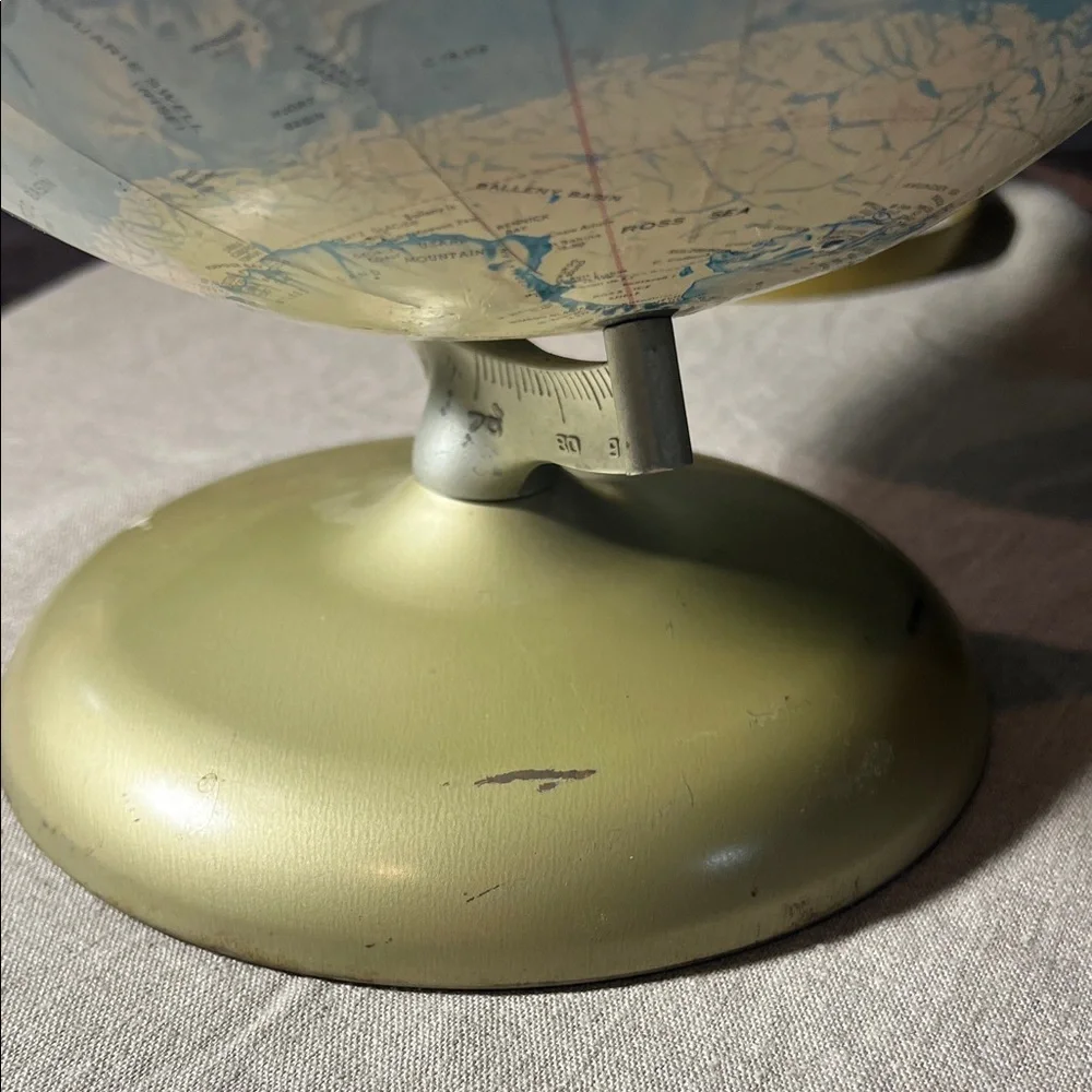 Rand McNally Blue and Cream World Portrait Globe